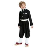 Demon Slayer Kimetsu No Yaiba Kamado Tanjiro Kids Children Uniform Outfits Cosplay Costume