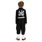Demon Slayer Kimetsu No Yaiba Kamado Tanjiro Kids Children Uniform Outfits Cosplay Costume