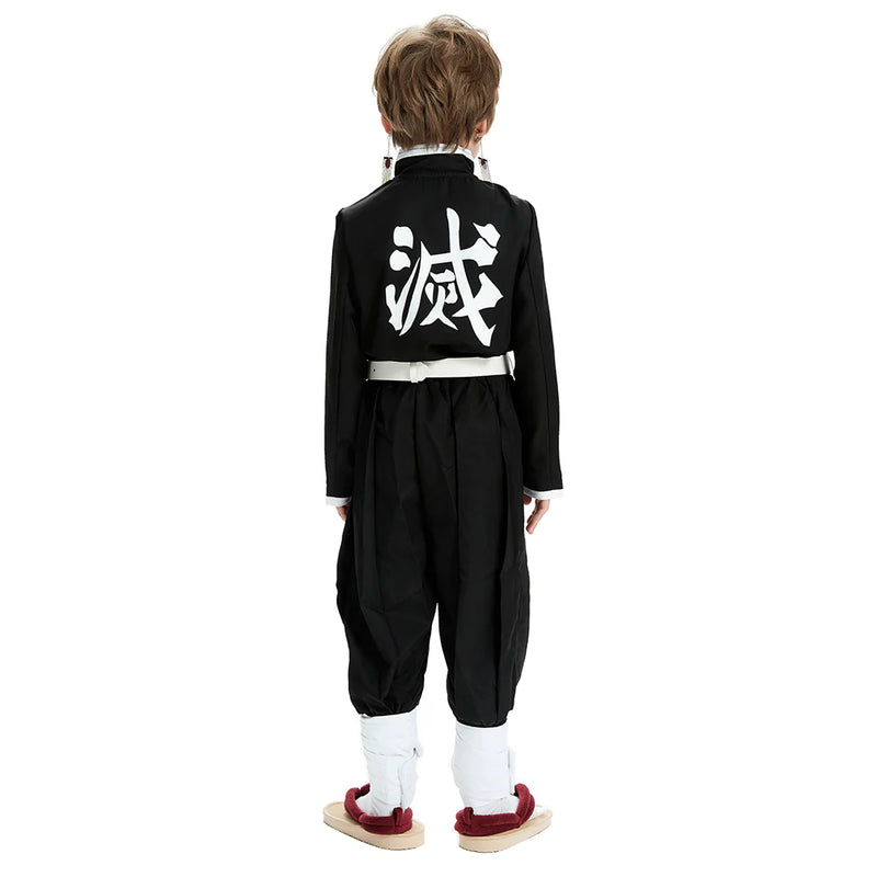 Demon Slayer Kimetsu No Yaiba Kamado Tanjiro Kids Children Uniform Outfits Cosplay Costume
