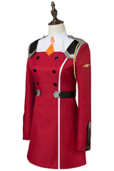 DARLING In The FRANXX Zero Two Code:002 Uniform Dress Cosplay Costume Red