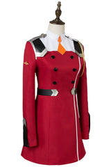 DARLING In The FRANXX Zero Two Code:002 Uniform Dress Cosplay Costume Red