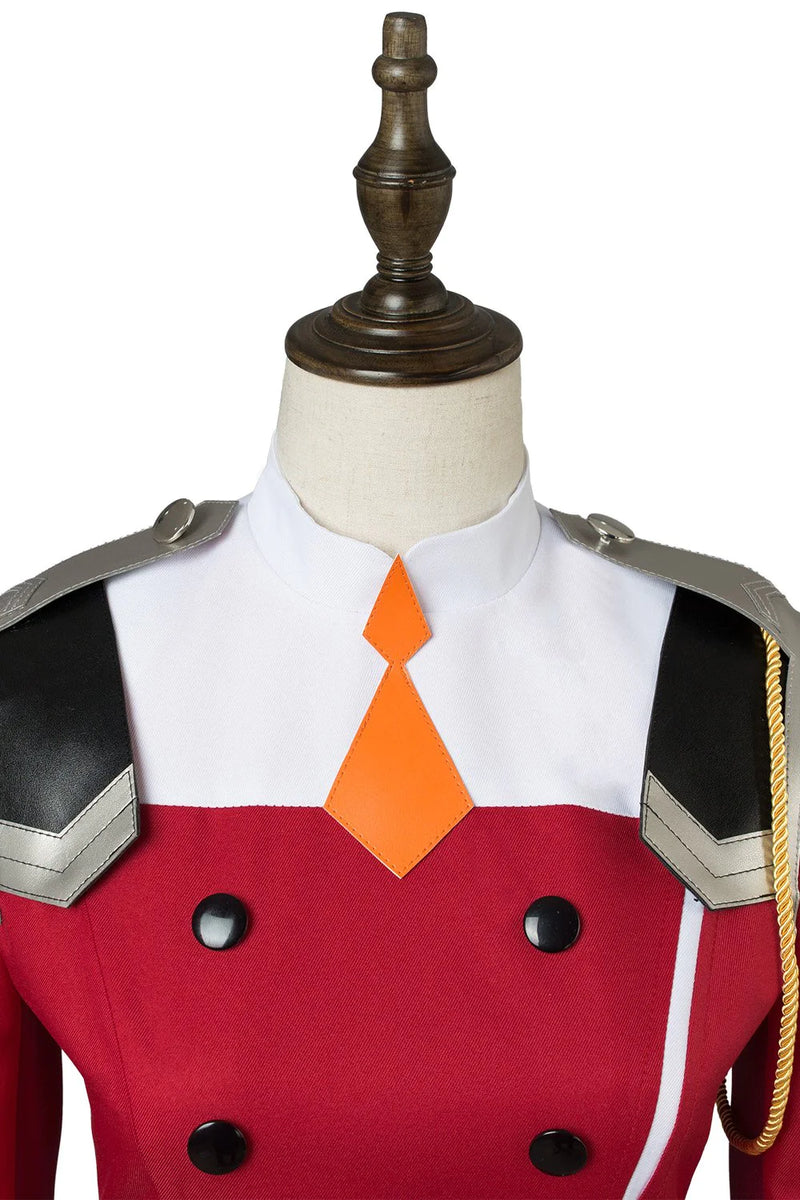 DARLING In The FRANXX Zero Two Code:002 Uniform Dress Cosplay Costume Red