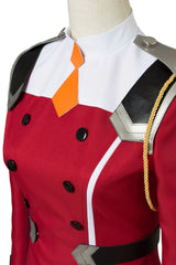 DARLING In The FRANXX Zero Two Code:002 Uniform Dress Cosplay Costume Red
