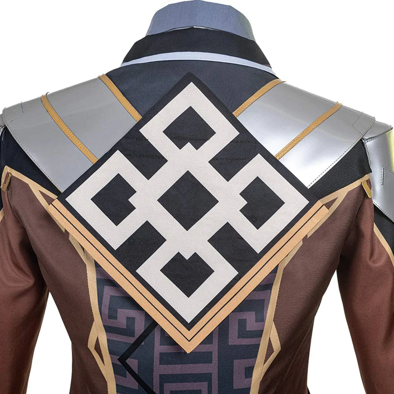 Zhongli Genshin Impact Cosplay Costume Outfits Halloween Carnival Suit