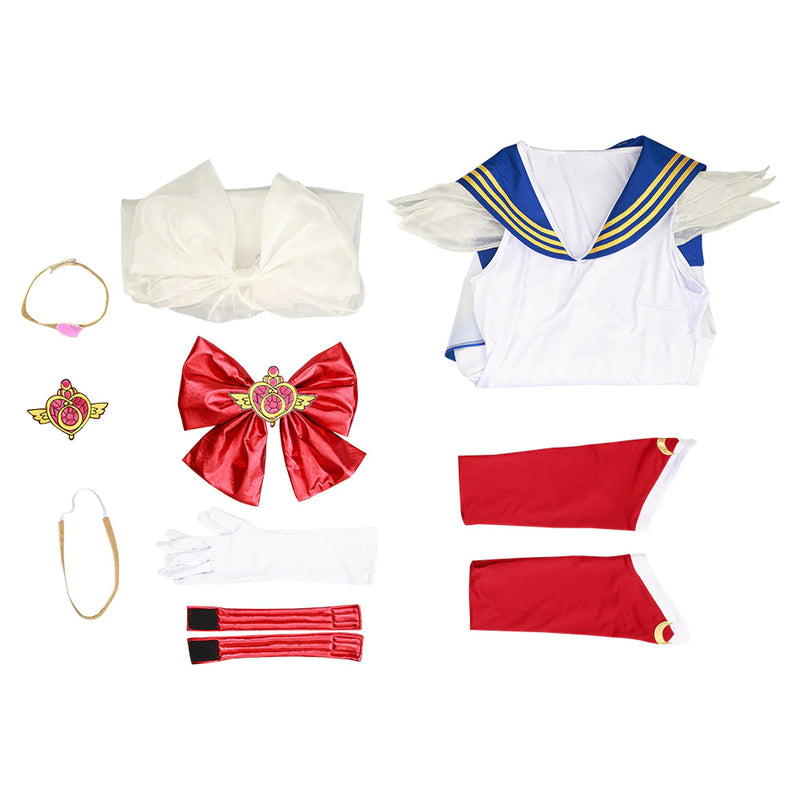 Sailor Moon Halloween Carnival Costume Eternal Tsukino Usagi Cosplay Costume Dress Outfits