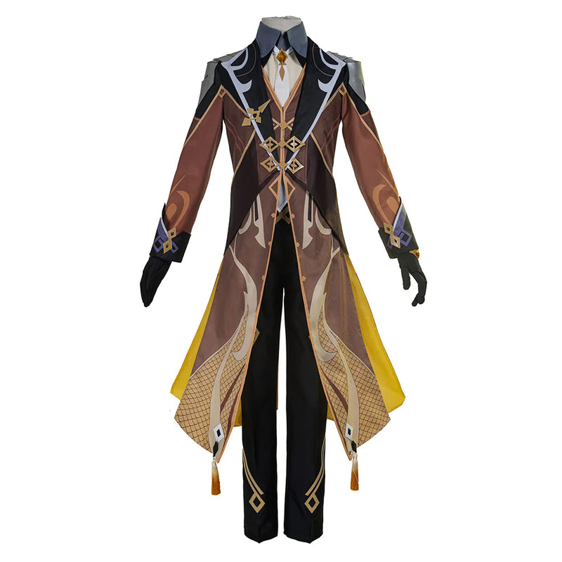 Zhongli Genshin Impact Cosplay Costume Outfits Halloween Carnival Suit