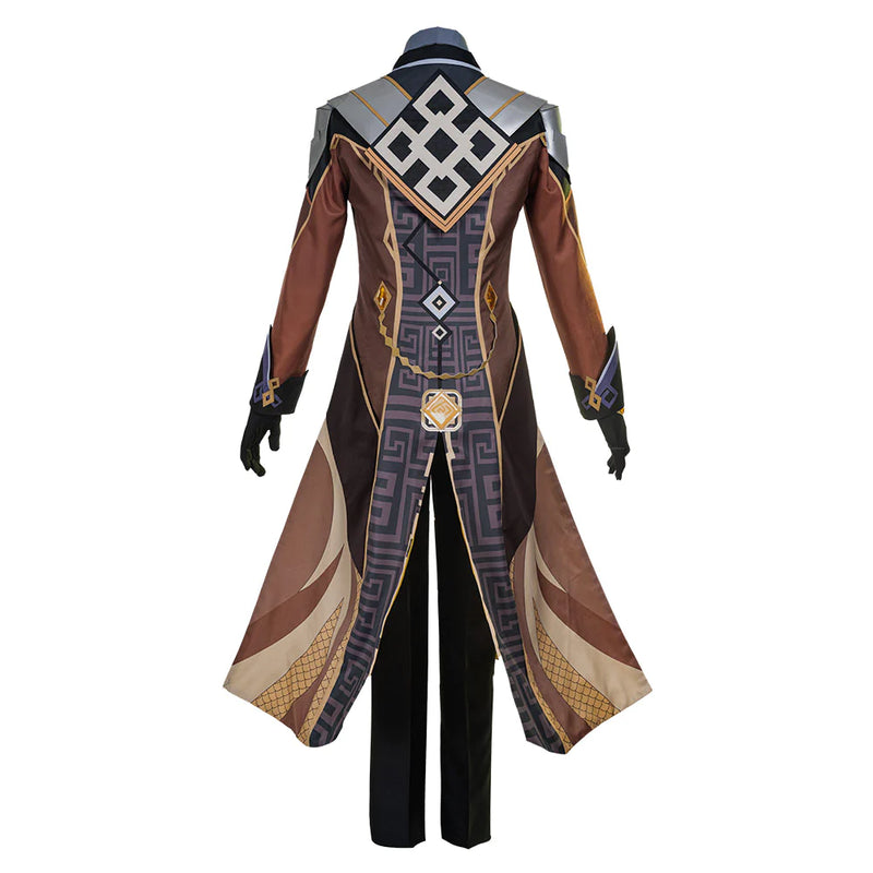 Zhongli Genshin Impact Cosplay Costume Outfits Halloween Carnival Suit
