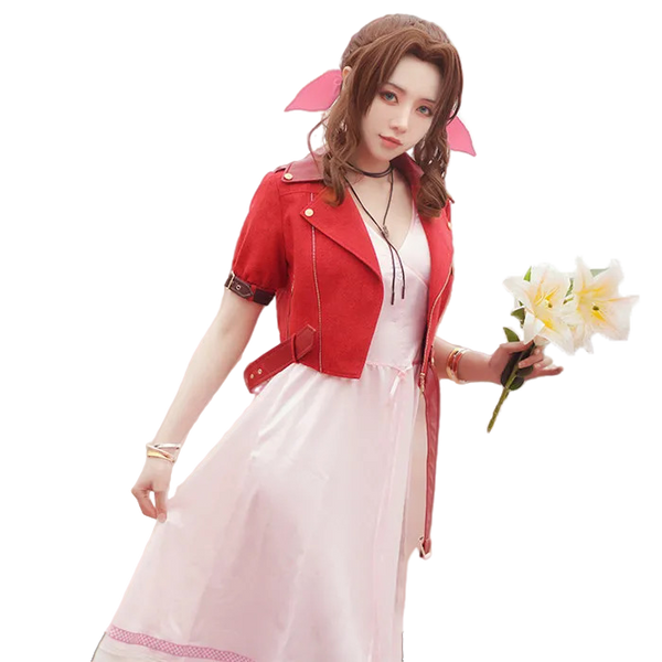 Final Fantasy VII Remake FF7 Aerith Gainsborough Cosplay Costume