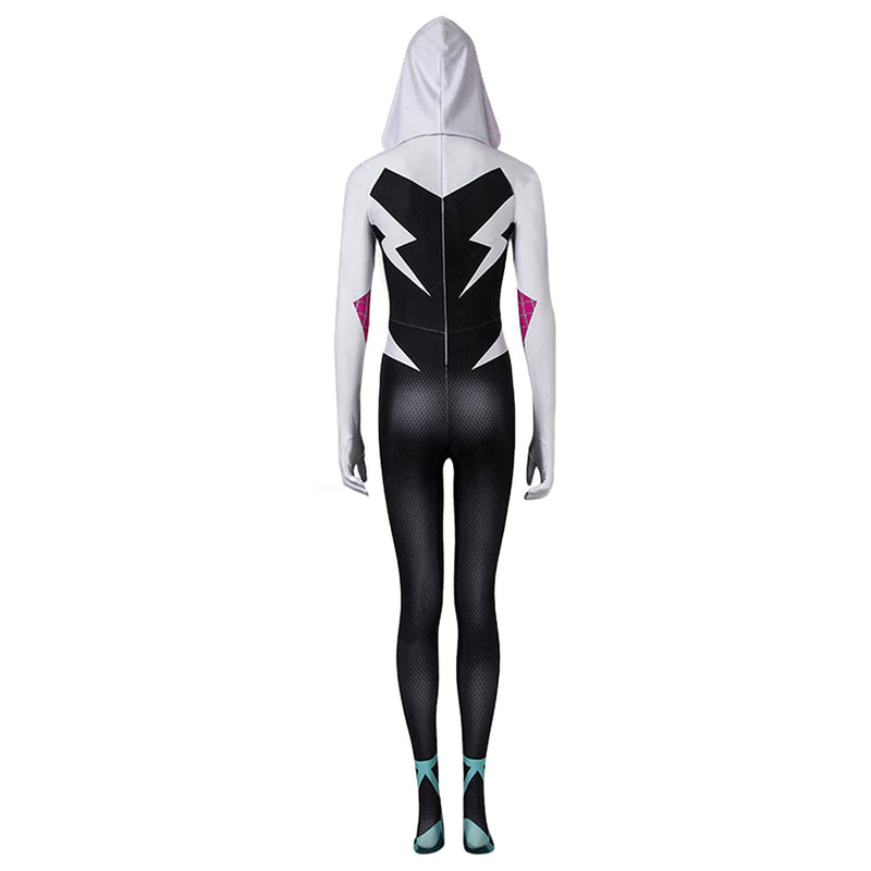 Spider-Man: Into The Spider-Verse Gwen Stacy Cosplay Costume Jumpsuit Outfits Halloween Carnival Suit