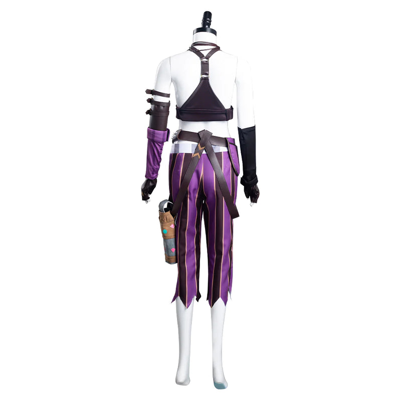 Arcane: League of Legends LoL Arcane Jinx Halloween Cosplay Costume