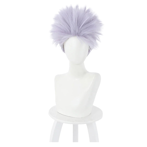 Jujutsu Kaisen Carnival Halloween Party Props Satoru Gojou Cosplay Wig Heat Resistant Synthetic Hair