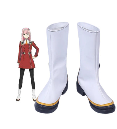 エーアールゼロツー(ア,リエル) 2袋 DARLING In The FRANXX 02 Zero Two Cosplay Shoes Boots