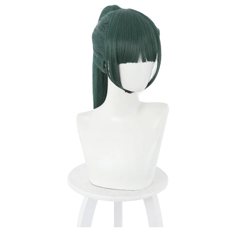Jujutsu Kaisen Carnival Halloween Party Props Maki Zenin Cosplay Wig Heat Resistant Synthetic Hair