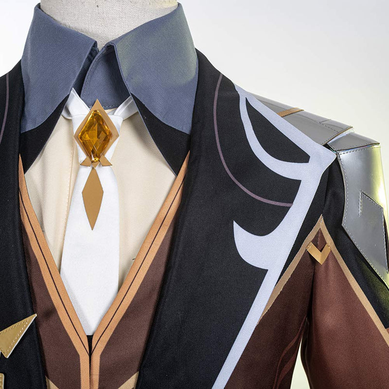 Zhongli Genshin Impact Cosplay Costume Outfits Halloween Carnival Suit