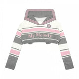 My Melody Sailor Collar Knitted Top