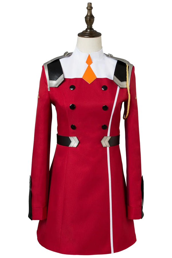 DARLING In The FRANXX Zero Two Code:002 Uniform Dress Cosplay Costume Red